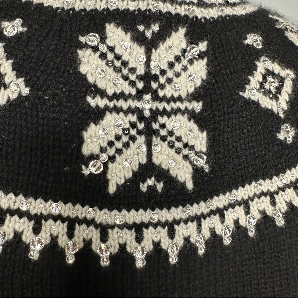 Ralph Lauren Purple Label Hand Knit Embellished 100% Cashmere Fair Isle Sweater - Picture 9 of 16